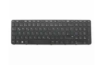827029-041 teclado original HP DE (alemán) negro/negro/mate con retroiluminacion
