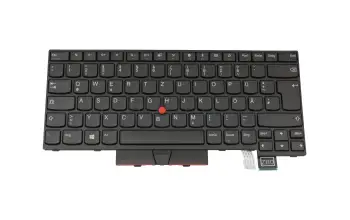 01AX376 teclado original Lenovo DE (alemán) negro/negro con mouse-stick