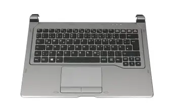 FUJ:CP697711-XX teclado incl. topcase original Fujitsu DE (alemán) negro/canaso