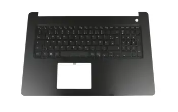 JW3GR teclado incl. topcase original Dell DE (alemán) negro/negro