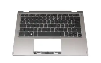 6B.H67N8.005 teclado incl. topcase original Acer DE (alemán) negro/canaso