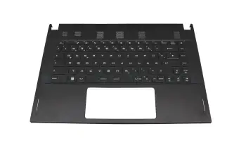 957-16V11E-C06 teclado incl. topcase original MSI DE (alemán) negro/negro