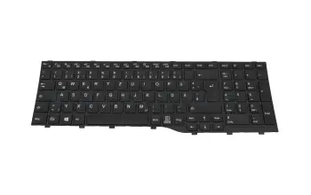 CP822432-XX teclado original Fujitsu DE (alemán) negro/negro