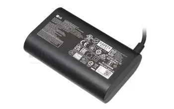 Cargador USB-C 65 vatios redondeado original para LG Gram 17 (17Z90Q)