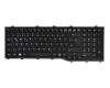 S26391-F163-B821 teclado original Fujitsu DE (alemán) negro/negro