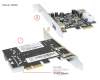 Fujitsu USB3.0 PCIe card for Primergy TX300 S8 original para Fujitsu Primergy RX2520 M1