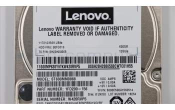 Lenovo 00FC613 HDD_ASM FRU 2.5 10Krpm 12Gb SAS 600GB