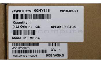 Lenovo 00NY818 SPEAKERINT Speaker L+R FG