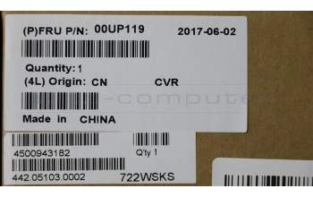 Lenovo 00UP119 LCD Strip Cover,PC/ABS,BLK