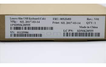 Lenovo 00XH493 DT_KYB Slim USB KB N L-B_BE-En