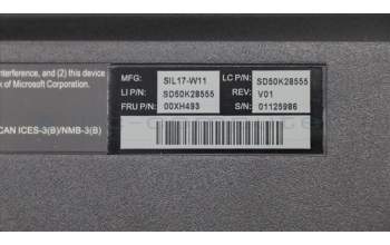 Lenovo 00XH493 DT_KYB Slim USB KB N L-B_BE-En