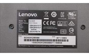 Lenovo 00XH574 Keyboard External,USB,Turkish