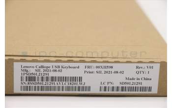 Lenovo DT_KYB USB Calliope KB BK FRA para Lenovo V310z (10QG/10QH)