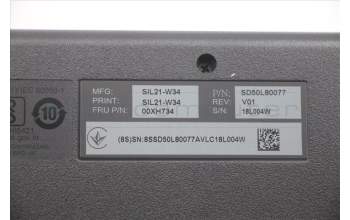 Lenovo 00XH734 DT_KYB USB TRDTNL KB BK NORDIC