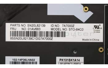 Lenovo 01AV683 NB_KYB KB BLK Chicony Czech