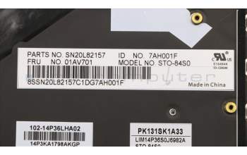 Lenovo 01AV701 NB_KYB KB BLK Chicony Swedish/Finnish