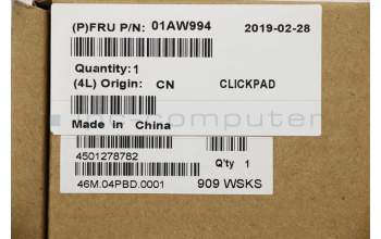 Lenovo MECH_ASM ClickPad,PCBA,glass,Bracket para Lenovo ThinkPad X1 Carbon 4th Gen (20FC/20FB)