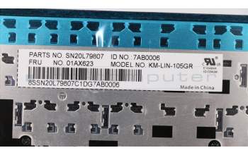 Lenovo 01AX623 NB_KYB Lin2 KBD,GR,CHY