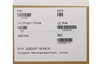 Lenovo 01AY020 MECH_ASM CS16_2BCP,GLASS,BLACK,CHY