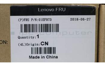 Lenovo 01EF973 MECH_ASM Rear fan ASSY,Jordan