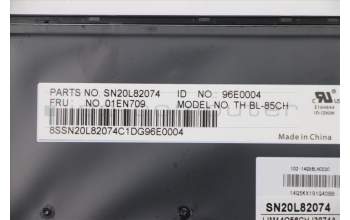Lenovo 01EN709 NB_KYB Thorpe2 KBD CH CHY BL