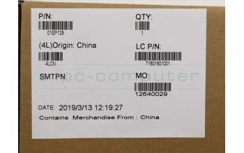 Lenovo 01EP128 D Cover ASSY,for 2D&3D Camera,PL&AL