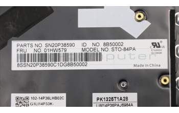 Lenovo 01HW579 NB_KYB Storm3,CHY,KB-BL,BK,BR