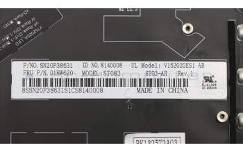 Lenovo 01HW620 NB_KYB Storm3,SRX,KB-BL,BK,ARA