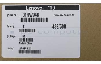 Lenovo BEZEL FRU LCD bezel ASM for no camera para Lenovo ThinkPad X270 (20HN/20HM)