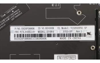 Lenovo 01HX110 NB_KYB Storm3,SRX,KB-BL,SV,ES