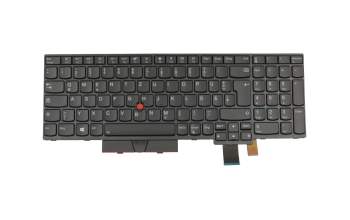 01HX231 teclado original Lenovo DE (alemán) negro/negro con retroiluminacion y mouse-stick