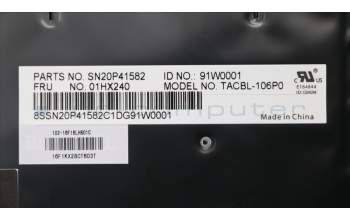 Lenovo 01HX240 NB_KYB TACHI2 CHY BL-KB PT