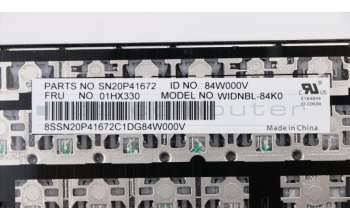 Lenovo 01HX330 Windu2, Cherry, Tastatur ohne Hintergrundbeleuchtung, KR