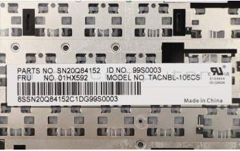 Lenovo 01HX592 NB_KYB TACHI2 CHY NBL-KB CZS