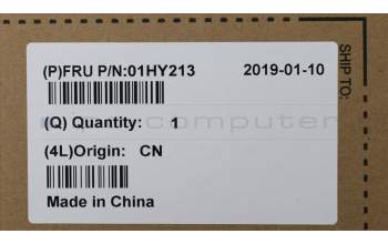 Lenovo 01HY213 COVER FRU C cover with FPR Black