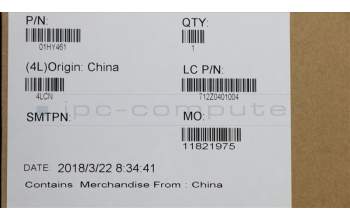 Lenovo 01HY461 Wolverine-4 AMD FRU LCD BEZEL