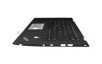 01HY813 teclado incl. topcase original Lenovo DE (alemán) negro/negro con retroiluminacion y mouse stick