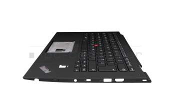 01HY919 teclado incl. topcase original Lenovo UK (Inglés) negro/negro con retroiluminacion y mouse stick