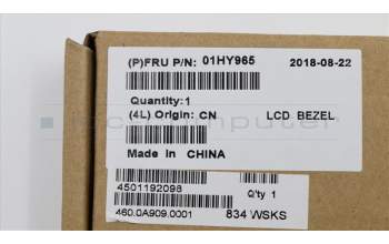 Lenovo 01HY965 COVER Strip cover,Black,Narrow