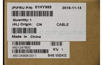 Lenovo CABLE LED,CAM,Touch cable,Narrow,ICT para Lenovo ThinkPad X1 Yoga Gen 2 (20JD/20JE/20JF/20JG)