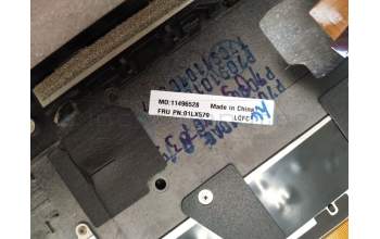 Lenovo 01LX579 MECH_ASM KBD,Bezel,GB,FPR,BK,SUN