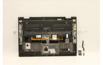 Lenovo 01LX833 C-Cover with keyboard, German, Black, Backlight, UK