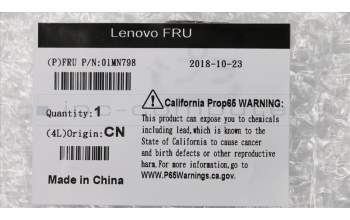Lenovo BEZEL 8.4L 334ATA, Front bezel ASM para Lenovo M720T (10Sq/10SR/10SW)