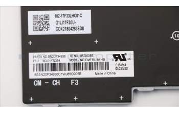 Lenovo 01YN354 NB_KYB FRU COMO FL.CHY,KB-BL,SV,IL