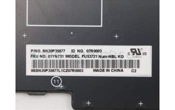 Lenovo 01YN731 NB_KYB FRU COMO NM,LTN,KB,SV,KR