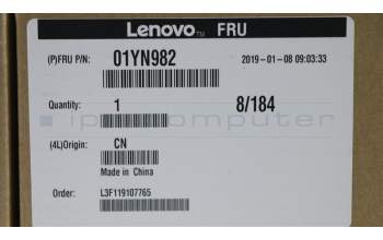 Lenovo 01YN982 MECH_ASM MECH_ASM,Sheet,B Bezel,RGB