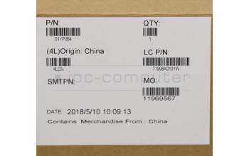Lenovo 01YP064 NB_KYB FRU COMO SK,CHY,KB-BL,BK,SI