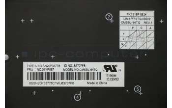 Lenovo 01YP067 NB_KYB FRU COMO SK,CHY,KB-BL,BK,TR