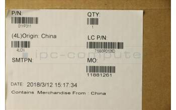 Lenovo 01YP311 NB_KYB FRU COMO FL,CHY,KB-BL,BK,KR