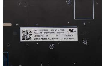 Lenovo 01YP923 NB_KYB FRU COMO SK,LTN,KB-BL,SV,LAS